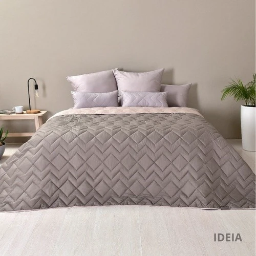 Покривало IDEIA Izzi двостороннє сірий/беж 220х240 см (4820227286324)