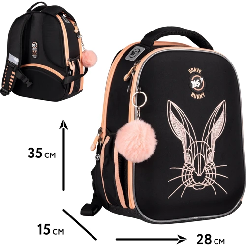Рюкзак каркасный Yes H-100 Brave Bunny (559547): Возрастная группа от 6 до 10 лет