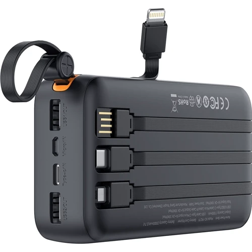 Внешний аккумулятор XO Power Bank 20000mAh PR279 4 in 1 Black