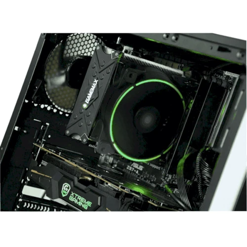 Кулер Gamemax Gamma 500-Green: Кількість вентиляторів, шт 1