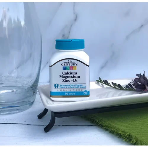 21st Century Cal Mag Zinc + D3, 90 Tablets: Пол Унисекс