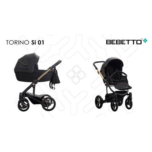Универсальная коляска 2 в 1 Bebetto TORINO Si (01) золотая рама (503.26.19.Z01)