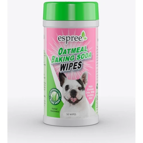 Влажные салфетки Espree для собак Oatmeal Baking Soda Wipes 50 шт (e01425)