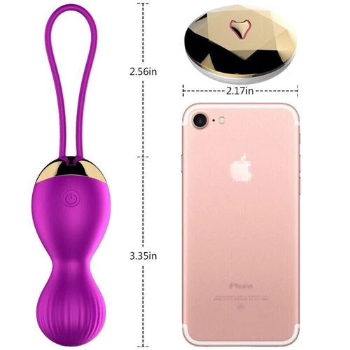 Вагинальные шарики с вибрацией и с пультом ДУ FOX - Vibrating Silicone Kegel Balls USB