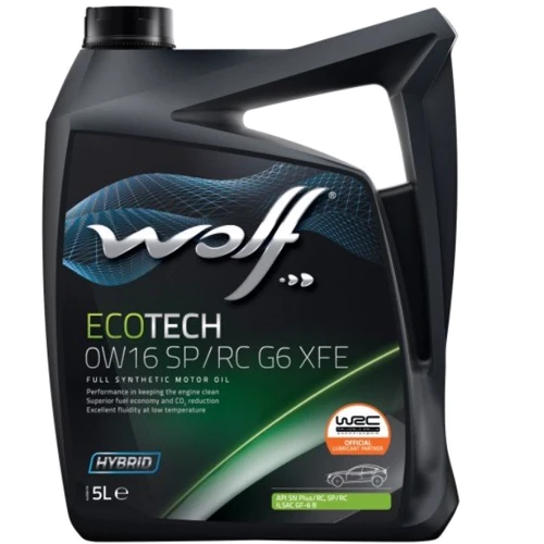 Моторное масло WOLF ECOTECH 0W16 SP/RC G6 XFE 5л
