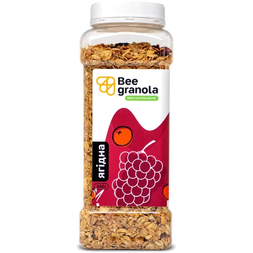 Гранола Bee Granola Ягідна 500 г: Вага нетто 500 г