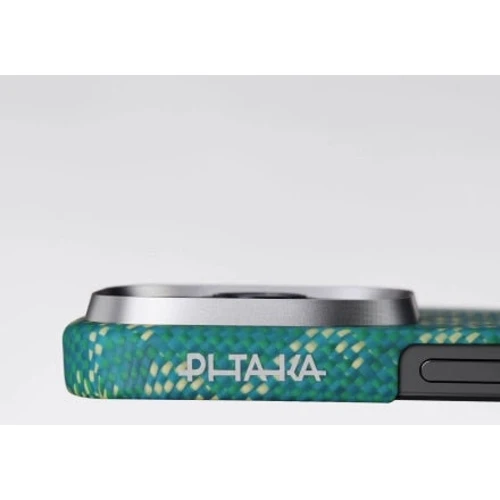 Чехол для iPhone Pitaka Monogram Tactile Woven Case Dark Green for iPhone 16 Pro фото 9