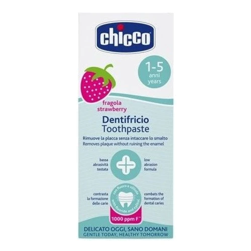 Зубная паста Chicco Клубника с фтором 50 мл (07429.00): Тип Зубная паста