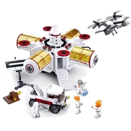 Конструктор Sluban Space Космическая станция-база (M38-B0739): Количество деталей, шт. 642