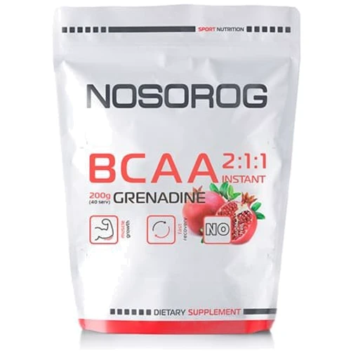 

Nosorog Nutrition Bcaa 2:1:1 200 g /36 servings/ Pomegranate
