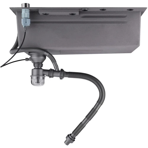 Кухонная мойка Lefton Single Bowl Workstation Kitchen Sink Set with Waterfall Faucet-KS2203: Наличие крыла Нет