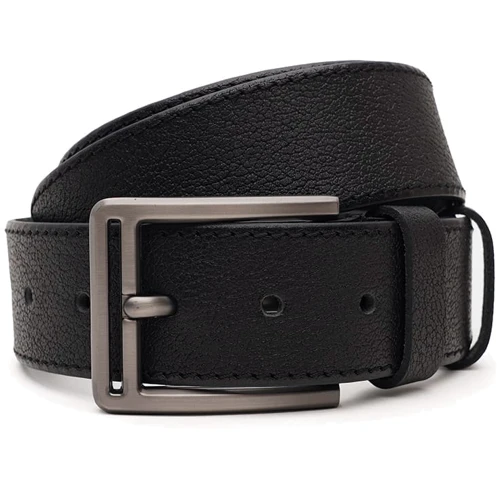 Мужской ремень Borsa Leather черный (V1115DPL03-black)