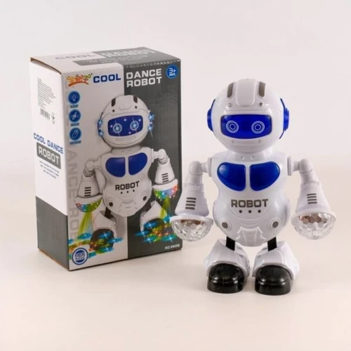 Робот ToyCloud "Cool Dance Robot" на батарейках со световыми и звуковыми эффектами (5905B)