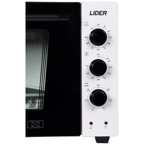 Электродуховка настольная LIDER 4223 LUX WHITE: Объем, л 42