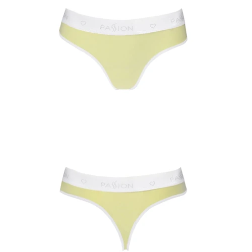 Спортивные трусики-стринги Passion PS007 PANTIES yellow, size S