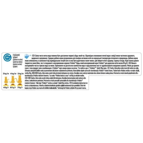 Сухой корм Friskies для котов с лососем та овощами 3х300 г (7613031868063): Класс Эконом
