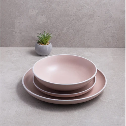 Столовий сервіз Ardesto Cremona Summer pink 6 персон 18 предметів (AR29PCT)
