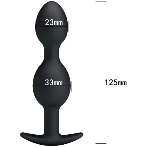 Анальные шарики BLACK PRETTY LOVE, BI-040035