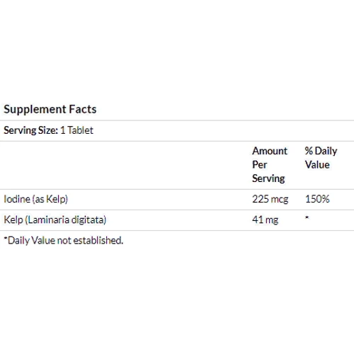 Nature's Life Icelandic Kelp, 500 Tablets (NLI-00231): Стать унісекс