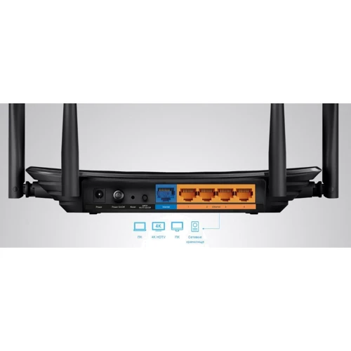 Маршрутизатор Wi-Fi TP-Link Archer A6 (Archer-A6): Тип антенны внутренняя/внешняя
