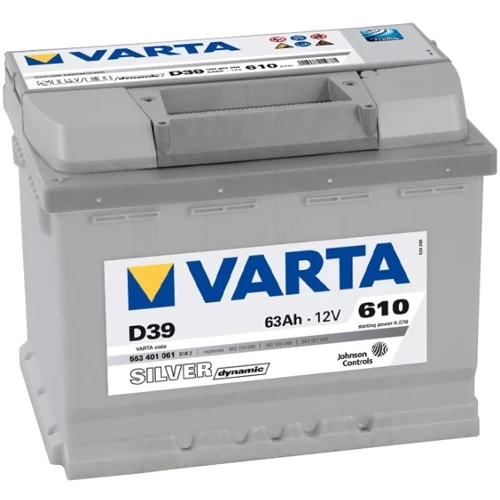 Автомобільний акумулятор Varta Silver Dynamic 63Аh (563401061)