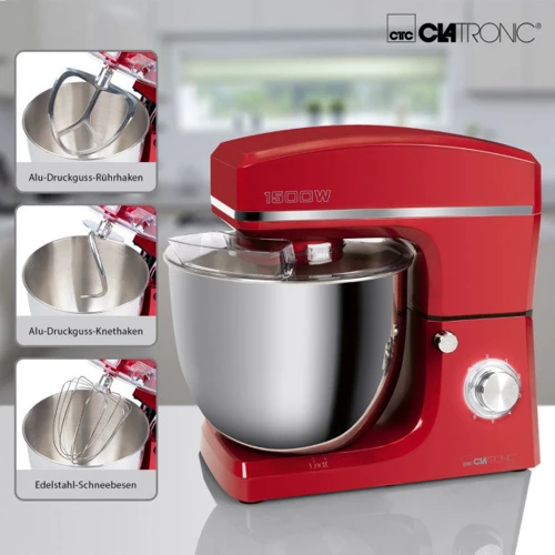 Миксер Clatronic KM 3765 Red	: Мощность, Вт 1500