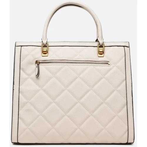 Женская сумка тоут GUESS ABEY ELITE TOTE молочная (HWQB8558230-STO): Материал Искусственная кожа
