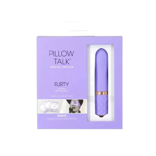 Роскошный вибратор Pillow Talk - Special Edition Flirty Purple с кристаллом Сваровски