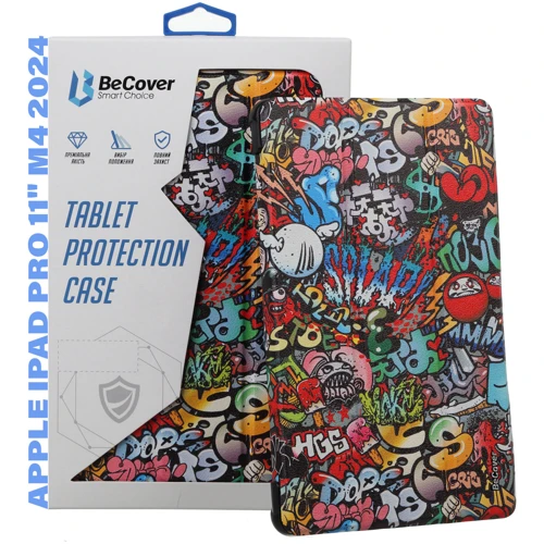 Аксесуар для iPad BeCover Smart Case Graffiti для iPad Pro 11 2024 M4 (711637) фото 9