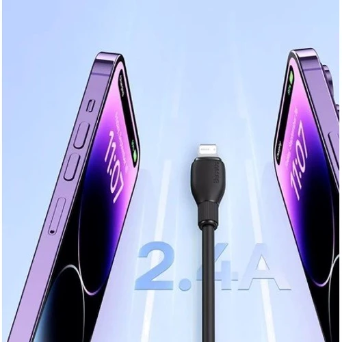 Кабель Baseus USB Cable to Lightning Pudding Series 2.4A 2m Black (P10355703111-01) фото 3