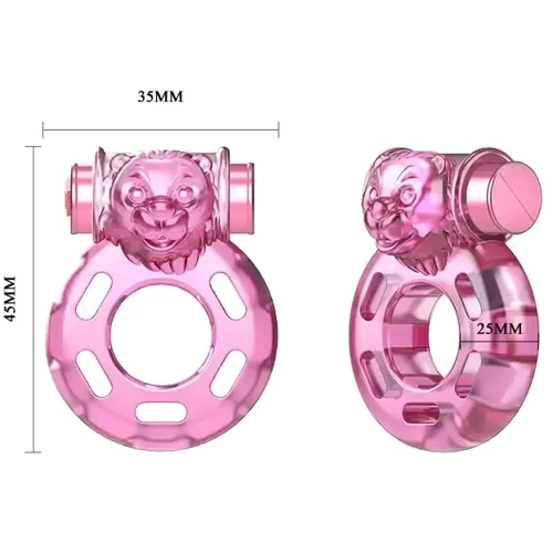 Кільце з вібрацією та презервативом Vibrator & condom, BI-010084