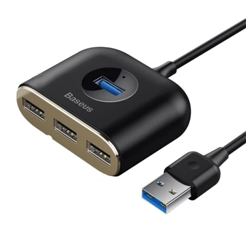 Адаптер Baseus Adapter USB to USB 3.0+3xUSB 2.0 Black (CAHUB-AY01)