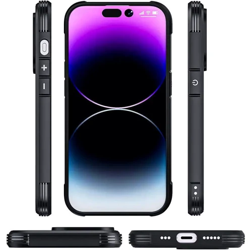 Чехол для iPhone Defense Case Matte Black for iPhone 15: Цвет черный