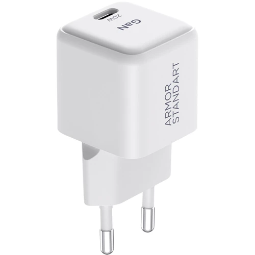 Зарядное устройство ArmorStandart Wall Charger USB+USB-C GaN 20W White (ARM77569)