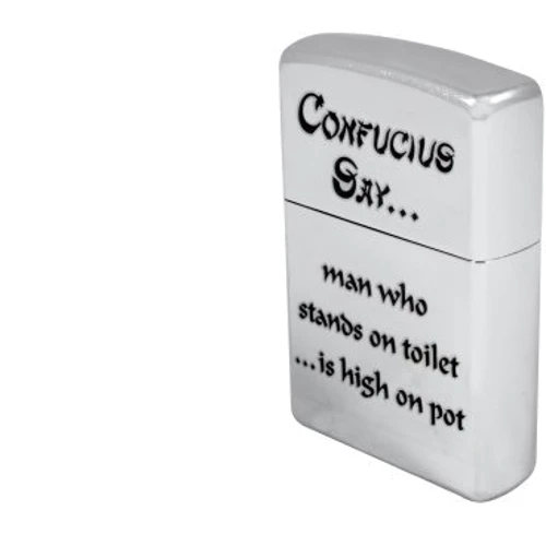 Зажигалка Zippo 207 CONFUCIUS SAY TOILET- (28459) фото 3
