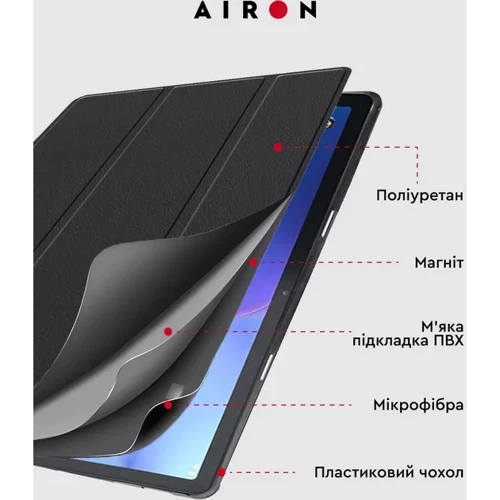 Аксесуар для планшетних ПК Airon Premium Black для Lenovo Tab M10 (3rd Gen)