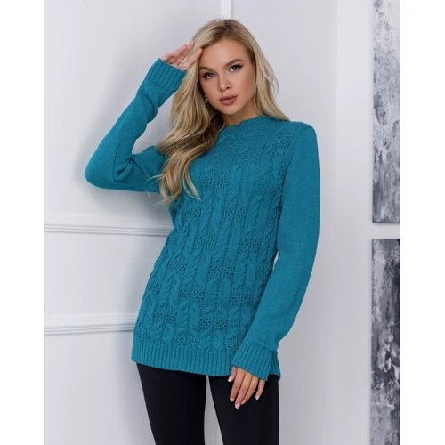 Джемпер ISSA PLUS WN20-03 44 зеленый