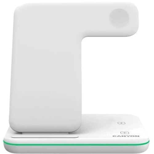 Зарядное устройство Canyon Wireless Charger WS-303 15W White (CNS-WCS303W): Особенности Для Apple Watch, Быстрая зарядка, Lightning