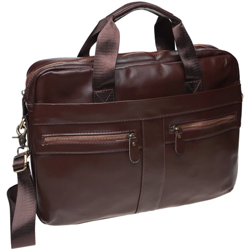 Мужская конференц-сумка Borsa Leather коричневая (K11120-brown): Пол Мужской