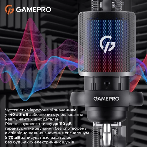 Микрофон Gamepro UGM145B Black фото 8