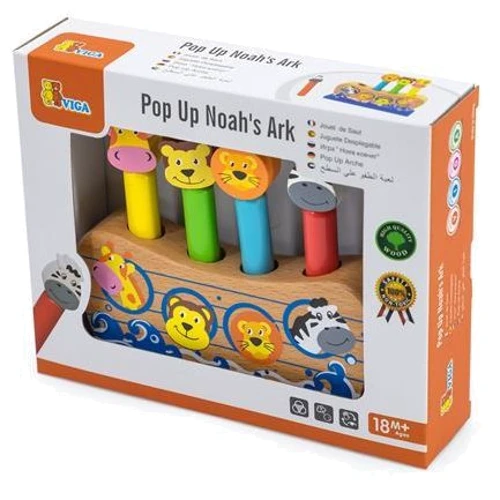 Деревянный сортер Viga Toys Веселый ковчег (50041)