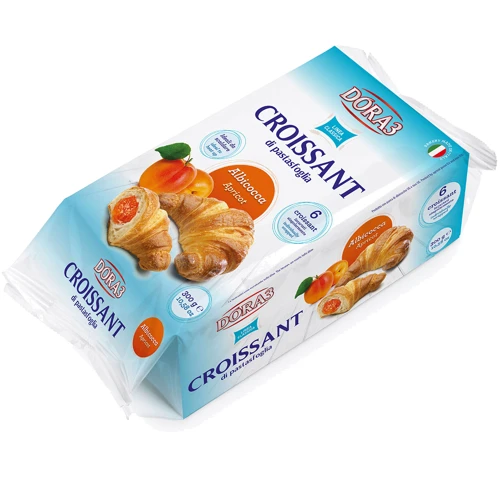 Круассаны DORA3 с абрикосовой начинкой 6х50 г (8002371003903)
