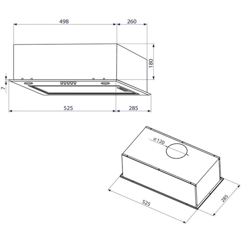 Вытяжка Minola HBI 5227 IV 700 LED: Тип воздухоочистителя Рециркуляция, Отвод