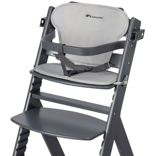 Стульчик для кормления с вкладышем BEBE CONFORT Timba White/Gray (2771431210): Материал дерево