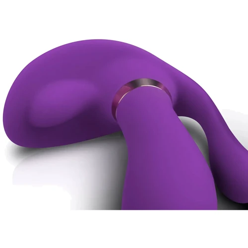 Вибромассажер с анальным и клиторальным стимулятором, и подогревом BOSS Remote wearable vibrator Purple (BS561007-2)