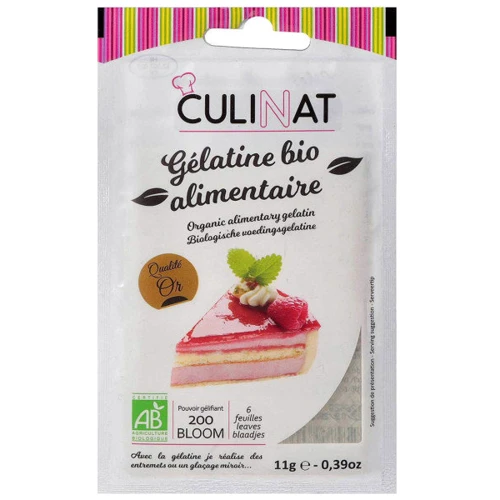 Желатин Culinat листовой органический 11 г (3278584960066)