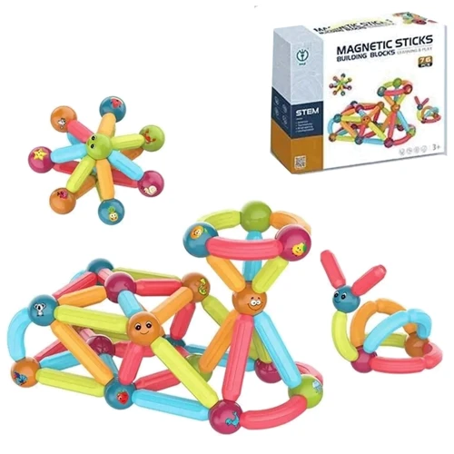 Конструктор Magnetic Sticks 76 деталей (7803): Количество деталей, шт. 76