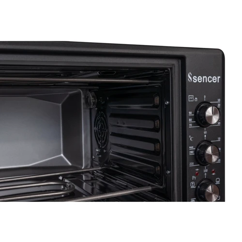 Электродуховка настольная SENCER MF 46E24 Matt Black: Объем, л 46