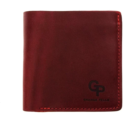 Женское портмоне Grande Pelle Lettera бордовое (537161)