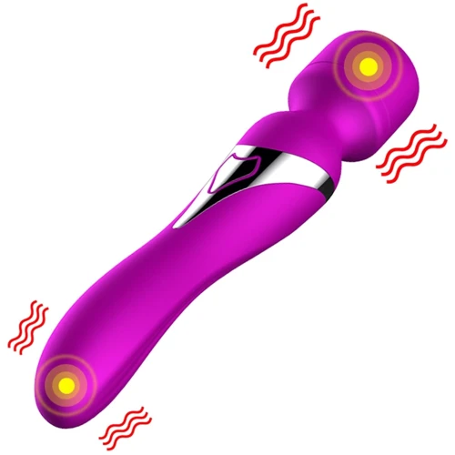 Универсальный вибромассажер Foxshow Silicone Dual Massager Purple